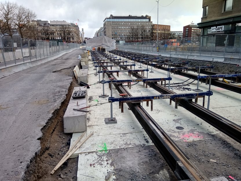 Tampereen ratikan vikat kiskot 2020